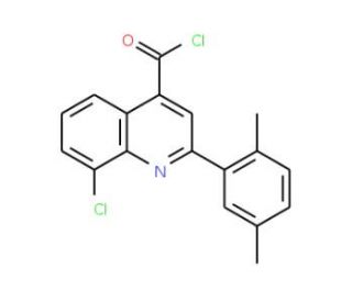 8-chloro-2-(2,5-dimethylphenyl)quinoline-4-carbonyl chloride - chemical structure image