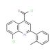 8-chloro-2-(2-methylphenyl)quinoline-4-carbonyl chloride - chemical structure image