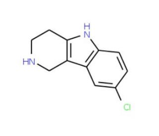 8-Chloro-2,3,4,5-tetrahydro-1H-pyrido[4,3-b]-indole (CAS 19685-84-8) - chemical structure image
