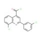8-chloro-2-(3-chlorophenyl)quinoline-4-carbonyl chloride - chemical structure image