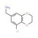 (8-chloro-2,3-dihydro-1,4-benzodioxin-6-yl)methanamine - chemical structure image