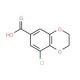 8-chloro-2,3-dihydro-1,4-benzodioxine-6-carboxylic acid (CAS 851814-20-5) - chemical structure image