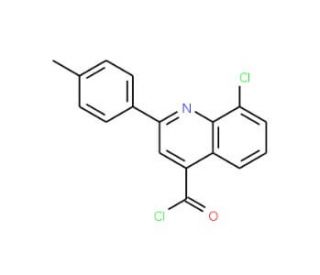 8-chloro-2-(4-methylphenyl)quinoline-4-carbonyl chloride - chemical structure image