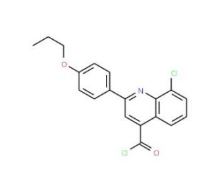 8-chloro-2-(4-propoxyphenyl)quinoline-4-carbonyl chloride - chemical structure image