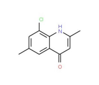 8-Chloro-2,6-dimethyl-4-quinolinol (CAS 203626-33-9) - chemical structure image