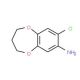 8-Chloro-3,4-dihydro-2H-benzo[b][1,4]dioxepin-7-ylamine - chemical structure image