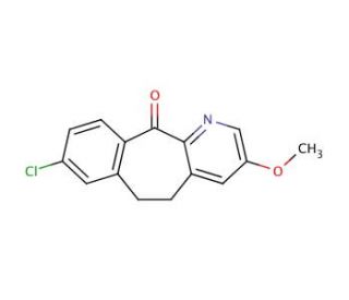 8-Chloro-3-methoxy-5,6-dihydro-11H-benzo[5,6]-cyclohepta[1,2-b]pyridin-11-one (CAS 165739-70-8) - chemical structure image