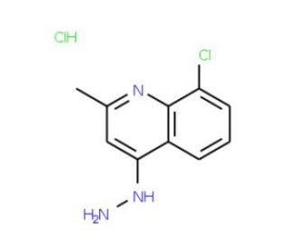8-Chloro-4-hydrazino-2-methyl-quinoline hydrochloride (CAS 1170878-45-1) - chemical structure image
