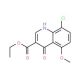 8-Chloro-4-hydroxy-5-methoxyquinoline-3-carboxylic acid ethyl ester (CAS 63010-41-3) - chemical structure image
