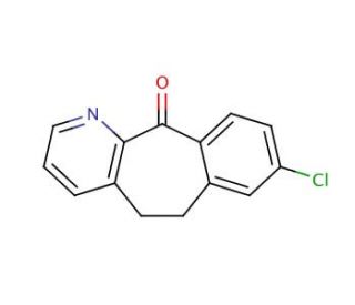 8-Chloro-5,6-dihydro-11H-benzo[5,6]cyclohepta[1,2-b]pyridin-11-one (CAS 31251-41-9) - chemical structure image
