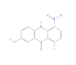 8-Chloro-5-nitro-acridin-2,9-diol (CAS 99009-49-1) - chemical structure image