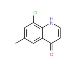 8-Chloro-6-methyl-4-quinolinol (CAS 203626-40-8) - chemical structure image