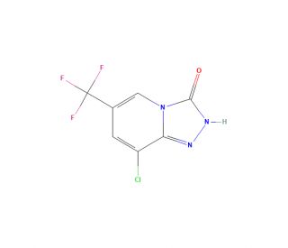 8-Chloro-6-(trifluoromethyl)-[1,2,4]triazolo[4,3-a]pyridin-3(2H)-one (CAS 1428532-93-7) - chemical structure image