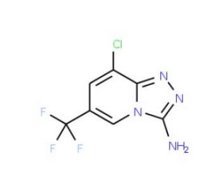 8-Chloro-6-(trifluoromethyl)[1,2,4]triazolo-[4,3-a]pyridin-3-amine (CAS 338773-34-5) - chemical structure image
