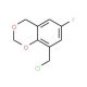 8-(chloromethyl)-6-fluoro-4H-1,3-benzodioxine (CAS 131728-94-4) - chemical structure image