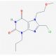 8-(chloromethyl)-7-(2-methoxyethyl)-3-propyl-3,7-dihydro-1H-purine-2,6-dione - chemical structure image