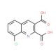 8-Chloroquinoline-2,3-dicarboxylic acid (CAS 892874-58-7) - chemical structure image