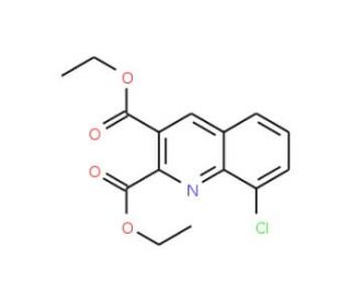8-Chloroquinoline-2,3-dicarboxylic acid diethyl ester (CAS 892874-60-1) - chemical structure image