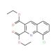 8-Chloroquinoline-2,3-dicarboxylic acid diethyl ester (CAS 892874-60-1) - chemical structure image