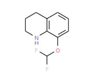 8-(difluoromethoxy)-1,2,3,4-tetrahydroquinoline - chemical structure image