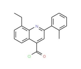 8-ethyl-2-(2-methylphenyl)quinoline-4-carbonyl chloride - chemical structure image