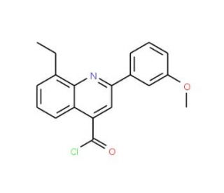 8-ethyl-2-(3-methoxyphenyl)quinoline-4-carbonyl chloride - chemical structure image