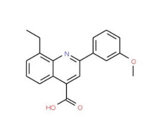 8-ethyl-2-(3-methoxyphenyl)quinoline-4-carboxylic acid - chemical structure image