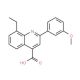 8-ethyl-2-(3-methoxyphenyl)quinoline-4-carboxylic acid - chemical structure image