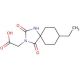 (8-ethyl-2,4-dioxo-1,3-diazaspiro[4.5]dec-3-yl)acetic acid - chemical structure image