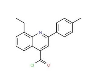 8-ethyl-2-(4-methylphenyl)quinoline-4-carbonyl chloride - chemical structure image