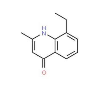 8-Ethyl-2-methyl-4-quinolinol (CAS 63136-23-2) - chemical structure image