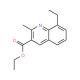 8-Ethyl-2-methylquinoline-3-carboxylic acid ethyl ester (CAS 948291-37-0) - chemical structure image