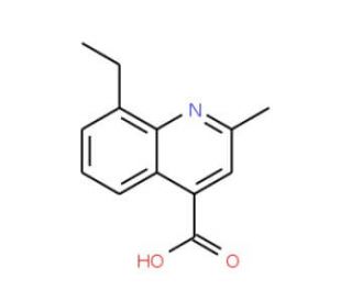 8-ethyl-2-methylquinoline-4-carboxylic acid - chemical structure image