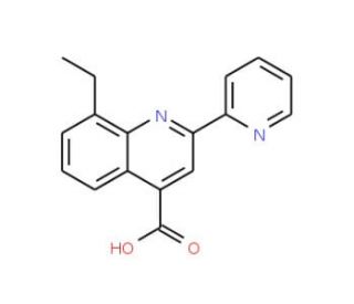 8-ethyl-2-pyridin-2-ylquinoline-4-carboxylic acid - chemical structure image