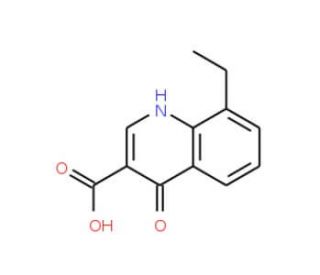 8-Ethyl-4-hydroxyquinoline-3-carboxylic acid (CAS 63136-16-3) - chemical structure image