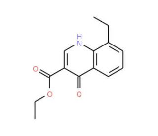 8-Ethyl-4-hydroxyquinoline-3-carboxylic acid ethyl ester (CAS 63136-14-1) - chemical structure image