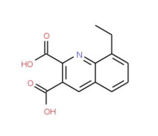 8-Ethylquinoline-2,3-dicarboxylic acid (CAS 948291-43-8) - chemical structure image