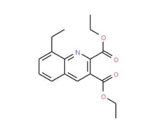 8-Ethylquinoline-2,3-dicarboxylic acid diethyl ester (CAS 948291-49-4) - chemical structure image