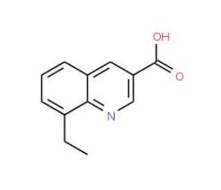 8-Ethylquinoline-3-carboxylic acid (CAS 71082-56-9) - chemical structure image