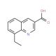 8-Ethylquinoline-3-carboxylic acid (CAS 71082-56-9) - chemical structure image