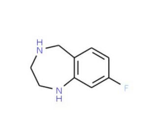 8-Fluoro-2,3,4,5-tetrahydro-1H-benzo[e][1,4]diazepine (CAS 620948-83-6) - chemical structure image