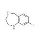 8-Fluoro-2,3,4,5-tetrahydro-1H-benzo[e][1,4]diazepine (CAS 620948-83-6) - chemical structure image