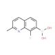 8-Fluoro-2-methylquinoline-7-boronic acid (CAS 957035-06-2) - chemical structure image