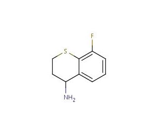 8-fluoro-3,4-dihydro-2H-thiochromen-4-ylamine - chemical structure image