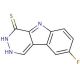 8-fluoro-3,5-dihydro-4H-pyridazino[4,5-b]indole-4-thione - chemical structure image