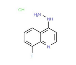 8-Fluoro-4-hydrazinoquinoline hydrochloride (CAS 1171070-31-7) - chemical structure image