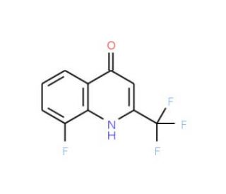 8-Fluoro-4-hydroxy-2-(trifluoromethyl)quinoline (CAS 31009-31-1) - chemical structure image