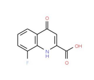 8-Fluoro-4-hydroxyquinoline-2-carboxylic acid (CAS 36308-79-9) - chemical structure image