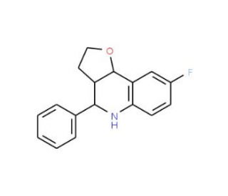 8-Fluoro-4-phenyl-2,3,3a,4,5,9b-hexahydro-furo[3,2-c]quinoline - chemical structure image