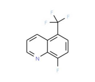 8-Fluoro-5-(trifluoromethyl)quinoline (CAS 1133115-99-7) - chemical structure image